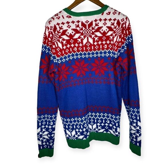 Ugly Cute Christmas Jolly Sweater Santa Sunglasses Shades Gift Box Pocket Medium - Picture 2 of 7